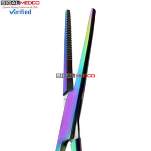 3pcs Titanium Rainbow Hemostats & Scissors Surgical Set Durable Stainless Steel Construction Cutting <b>Clamping</b> Easy - Product Image 5