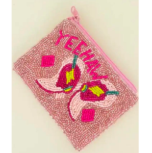 Porte-monnaie géométrique portable pour femme en toile, fait main, écologique, résistant à l'eau, durable, avec fermeture éclair - Product Image 6