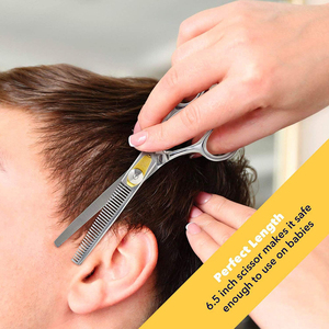 Ciseaux professionnels pour la dégaine des cheveux, poignée confortable, ciseaux texturisants, accessoire de salon de coiffure, ciseaux de dégaine - Product Image 5