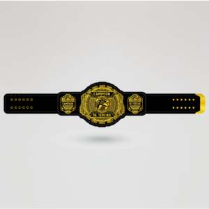 Campeon De Tercias Four-Sided Brass & Zinc <b>Wrestling</b> Championship <b>Belt</b> Gold Metal Plates-Custom Personalized Sport Equipment - Product Image 1