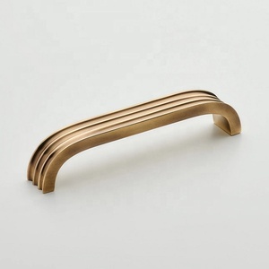 Designer Brass Bar Cabinet Handle Minimalist Textured Design <b>Antique</b> Gold Finished Durable Kitchen Drawer Furniture Hardware - Product Image 1