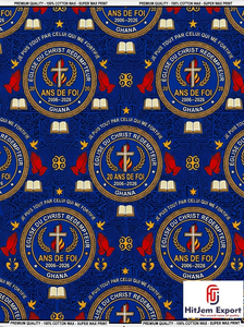 African Wax Print Fabric Manufacturer Church Anniversary Convention Uniform Celebration Fundraising Fabric Service - Product Image 3