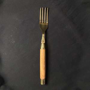 Rose Gold PVD coated Wooden Handle <b>Flatware</b> Set of 4 Cutlery Spoon Fork Knife Perfect Wedding Rental Cutlery Custom Accepted - Product Image 3