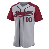 Jersey Baseball Custom Print Terlaris V-Neck Lengan Pendek Unisex Dewasa Regular Fit Kancing Depan Bahan Bernapas untuk Musim Panas