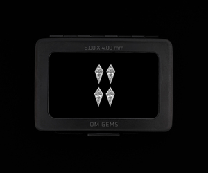 1.0 CT, 6.0x4.0 MM, Diamante suelto cultivado en laboratorio, corte rombo, diamante melee, diamante blanco, diamante creado en laboratorio para joyería (4 piezas) - Product Image 1