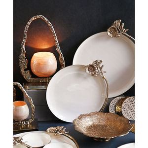 Centro de Mesa de Metal de Diseño Único y Elegante, de Alta Calidad, para Servir Alimentos, Tazones de Lujo para Cocina - Product Image 6