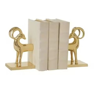 Vintage Metal Bookends Strong <b>Book</b> Holder Non Slip <b>Book</b> Stopper Office Desk Shelf Organizer Home Decor - Product Image 3