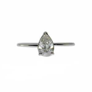 Anillo de Diamante Cultivado en Laboratorio de 1 Quilate en Oro de 14K para Mujer |   Anillo de Compromiso y Boda de Lujo |   Elegante Joyería Nupcial - Product Image 5