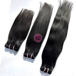 Arrow Exim Cabello Humano Remy Indio Virgen Liso Natural con Doble Trama a Máquina 100g Paquetes de Extensiones Permanentes y Todos los Colores - Product Image 2