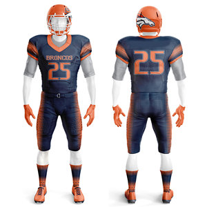 ชุดอเมริกันฟุตบอลคุณภาพดีที่สุด ออกแบบเองได้ พิมพ์ลายแบบซับลิเมชั่น แห้งเร็ว ระบายอากาศได้ดี เสื้ออเมริกันฟุตบอล - Product Image 2