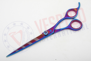 Tijera profesional para el cuidado de mascotas, tijera de corte de pelo para perros de acero inoxidable con punta de hoja afilada, herramienta de belleza - Product Image 3