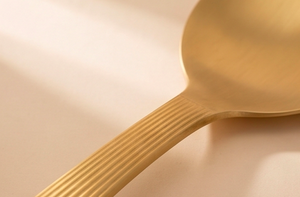 Elegant Gold Rice Serving Spoons Premium Matte Gold PVD Finished Rice Lifter For Kitchen Dining Table Wedding And Restaurant - Product Image 2