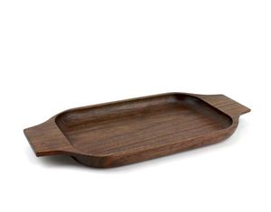 Pure Brown Color Plated Design Wooden Serving <b>Tray</b> Single Piece for Flat Multiple <b>Dinner</b> Servings at Very Affordable Price - Product Image 5