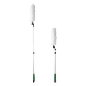 Plumero Blanco para el Hogar con Mango Largo y Barra Extensible Recolectora de Polvo, Fácil de Usar y Reutilizable - Product Image 1