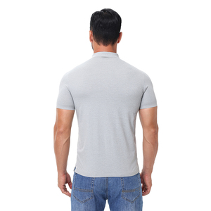 Personnalisation en lot en usine de polos d'affaires sans coutures à manches courtes pour hommes, résistants aux UV, en tissu à séchage rapide - Product Image 1