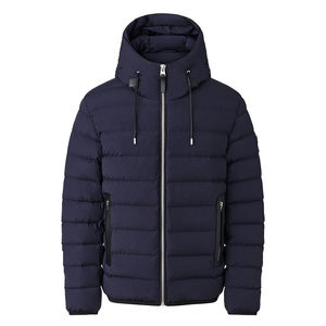 Fully Customized Men's Waterproof Canvas Puffer <b>Jackets</b> Polyester Wadding Filled Winter DDP Shipping - Product Image 2