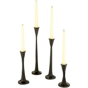 Ensemble de bougeoirs coniques attrayants, très vendus, en métal noir, faits à la main, durables, écologiques, élégants, de style américain traditionnel - Product Image 3