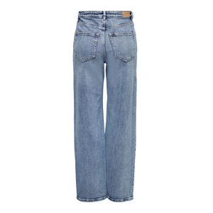 Jeans de Cintura Alta para Mujer, Estilo Urbano, 100% Algodón, Pantalones Vaqueros Vintage Desgastados - Product Image 4