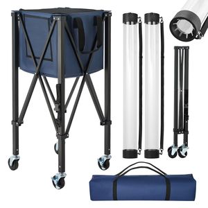 Carrello Pieghevole 2-in-1 per Pickleball con Capacità di 150 Palline e Supporto Ruote - Product Image 1