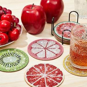 Posavasos Personalizados Hechos a Mano con Cuentas de Semillas para el Año Nuevo Chino, Día de la Tierra, Decoración del Hogar y Decoración de Mesa para Fiestas - Product Image 3
