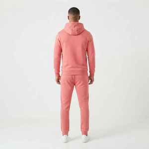 Survêtement personnalisé pour homme, couleur unie, coupe décontractée, longueur intégrale, avec cordon de serrage et poches, léger, anti-boulochage, design 2-en-1 - Product Image 2