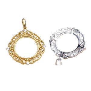 925 Silver Horse Shell Empty <b>Tray</b> DIY Accessories for Pearl <b>Jewelry</b> 5844 Hollow Semi-Finished Product 15.5-15.7 Set - Product Image 5