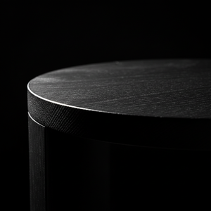 Table d'appoint décorative, table basse moderne en bois d'hévéa du Vietnam, MDF et placage de chêne, meuble décoratif pour salon - Product Image 4