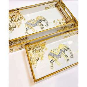 Plateau de service imprimé en MDF de qualité hôtelière professionnelle Modèle Premium 15 pour le service de nourriture et de boissons Plateaux décoratifs - Product Image 6