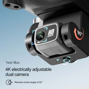 Dron S116 MAX 4K HD con Cámara Dual, WIFI FPV, Vuelo Estacionario en Interiores, Flujo Óptico, Evitación de Obstáculos, Motor sin Escobillas, Quadcopter con Control Remoto, 2000mAh - Product Image 2
