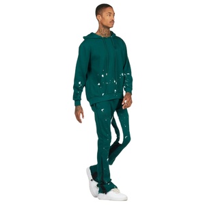 Conjunto Deportivo Personalizado para Hombre con Sudadera y Pantalones Anchos de Alta Calidad, Traje de 2 Piezas con Logotipo - Product Image 4
