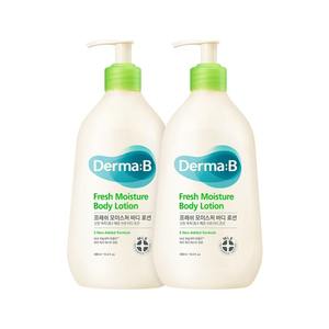Set di 2 Lozioni Corpo Idratanti Derma B Fresh di Neopharm, 400ml Ciascuna, in Offerta - Product Image 1