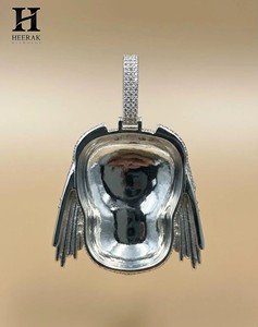 Collar con Colgante de Depredador Estilo Hip Hop, con Incrustaciones de Diamantes, Máscara Alienígena 3D Personalizada, Joyería de Lujo con Moissanita, Estilo Ciencia Ficción - Product Image 4