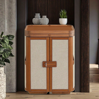 Table de toilette moderne en bois massif de style italien, luxe léger, 2 tiroirs, écologique, salon, hôtel, meubles de maison