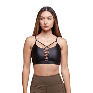 OEM คิดเหมือนสปอร์ตบรา CRISS-CROSS สีดำด้านหน้าเหมือนราชินี - Product Image 1