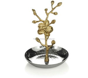 Tazón de servicio decorativo de lujo dorado personalizado de alta calidad, aluminio pulido para el hogar, Hotel, restaurante, mesa para fiestas - Product Image 1