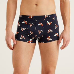 Wholesale High Quality <b>Custom</b> Brand Men's Breathable Printed Knitted Bamboo Cotton Sublimation <b>Boxer</b> Shorts Brief Quick Dry - Product Image 3