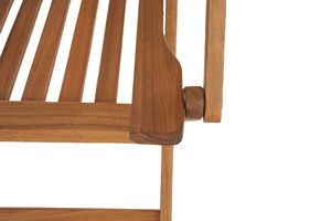 Best Seller Acacia Wood Outdoor <b>Dining</b> <b>Chair</b> Durable Patio Seating Modern Design for Hotels Villas Directly Manufactured Vietnam - Product Image 5