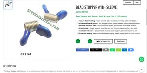 <b>Bead</b> <b>Stopper</b> With Sleeve Jewelry Tools Stainless Steel Beading Clips Large Jewellery Making Tools | Item No GS-116U - Product Image 3