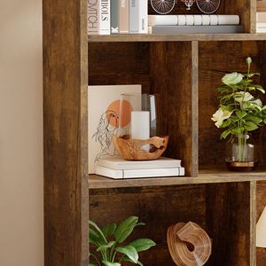 Étagère à livres en bois à 3 niveaux, bibliothèque ouverte autoportante avec pieds, organisateur de rangement pour chambre à coucher et salon - Product Image 3