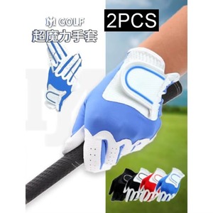 Best Quality Genuine Leather White Golf <b>Gloves</b> for Men <b>Moisture</b> Wicking Adjustable Wrist Strap Durable for Outdoor Sports Use - Product Image 4