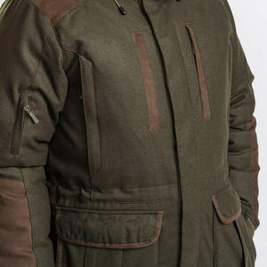 Wholesale 2026 Windproof Soft Shell Hooded Winter Men's Hunting <b>Jacket</b> Orange - Product Image 6