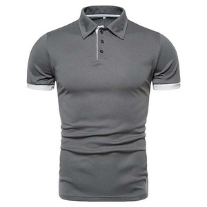 Camiseta Polo Deportiva Transpirable para Hombre, Casual, de Manga Corta, Corte Ajustado, para Golf, de Algodón, Corte Regular - Product Image 1