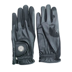 Gants d'équitation en cuir synthétique avec paume extensible, dos flexible, respirants et antidérapants, pour jockey et courses. - Product Image 1