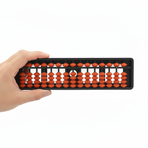 Ábaco educativo de 15 varillas rojo para niños, herramienta para el aprendizaje de matemáticas, conteo y habilidades aritméticas, para uso de estudiantes. - Product Image 3