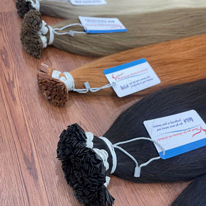 ผมต่อปลายแบนแบบตรง100% ผมมนุษย์ทำสีไม่พันกันไม่หลุดร่วง - Product Image 4