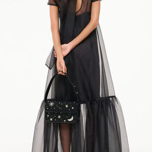 Pochette de Soirée de Luxe Tendance Brodé et Perlé pour Femme, Sac à Main en Cuir Fait Main pour Fête et Mariage - Product Image 1