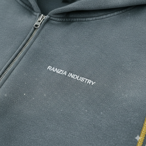 Ranzia Industry Private Label Full Face Zip Hoodie and Joggers Eco-Friendly Cotton Streetwear Factory Custom Manufacturer - Product Image 3