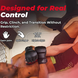 Gants de MMA en cuir durable de haute qualité, matière respirante, logo personnalisé, gants d'entraînement MMA - Product Image 3