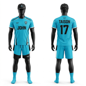 Uniforme de football en polyester interlock 180 GSM, design à panneaux noir et jaune, sublimation, logo personnalisé - Product Image 4