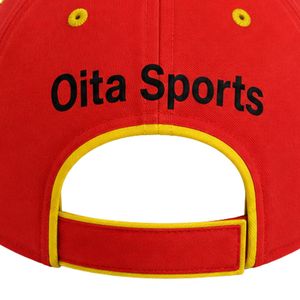 Yellow Red Cricket <b>Cap</b> Adjustable Sports <b>Hat</b> Outdoor Match Accessories Team Training Headwear Casual Sun Protection Apparel - Product Image 5